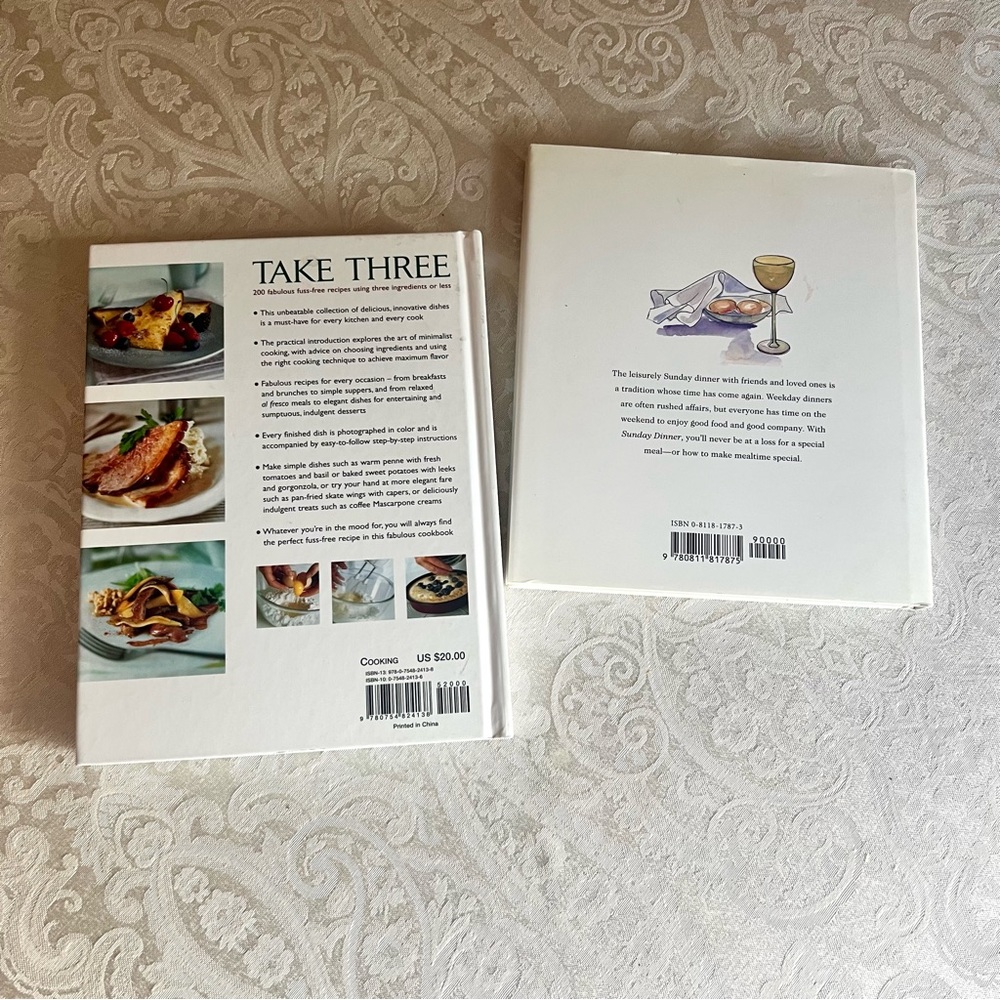 2 Cookbooks great condition “Sunday Dinners” and “Take Three” - great id… - Picture 2 of 6